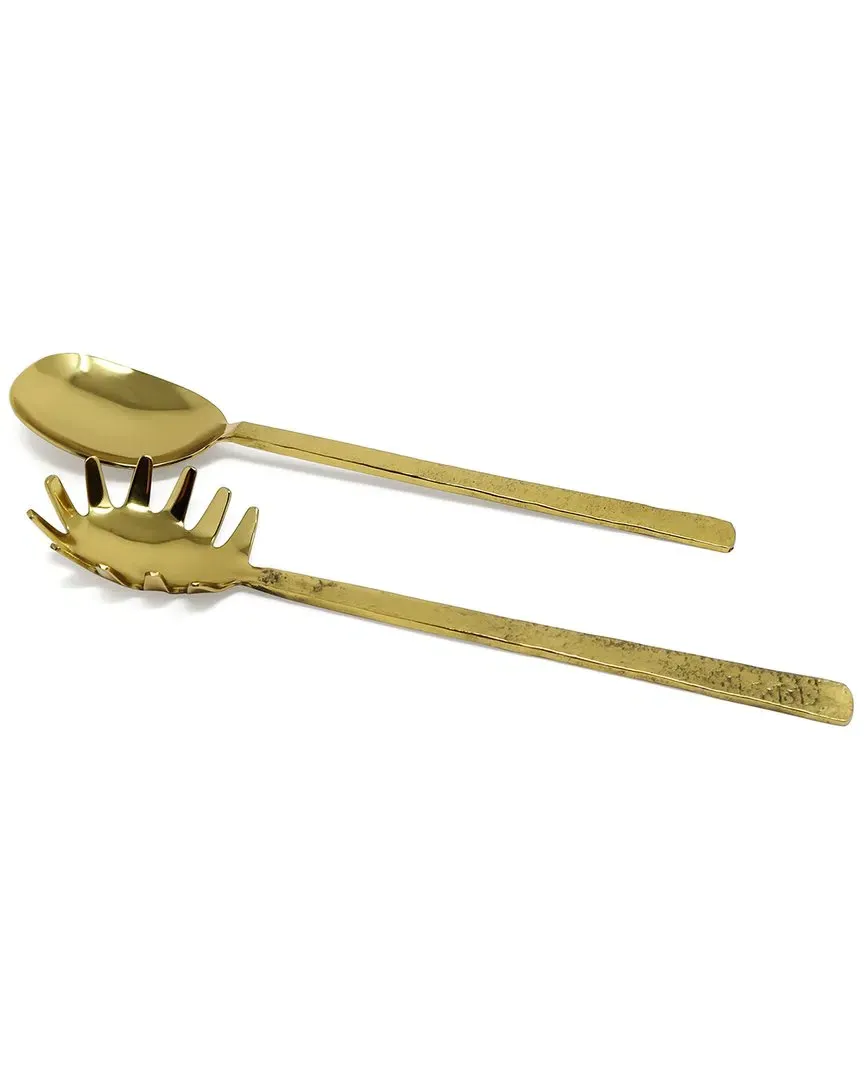 Set of 2 Pasta Servers - Gold, Stainless Steel image