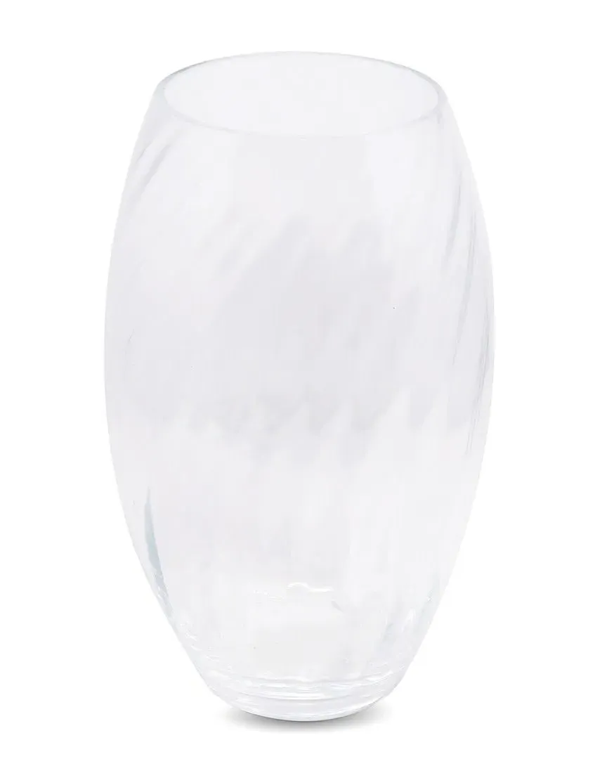 Spiral Design Vase - Clear Glass