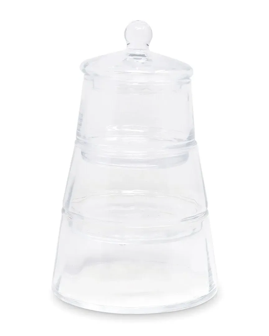 Vivience Pyramid Jar - Clear, Glass image