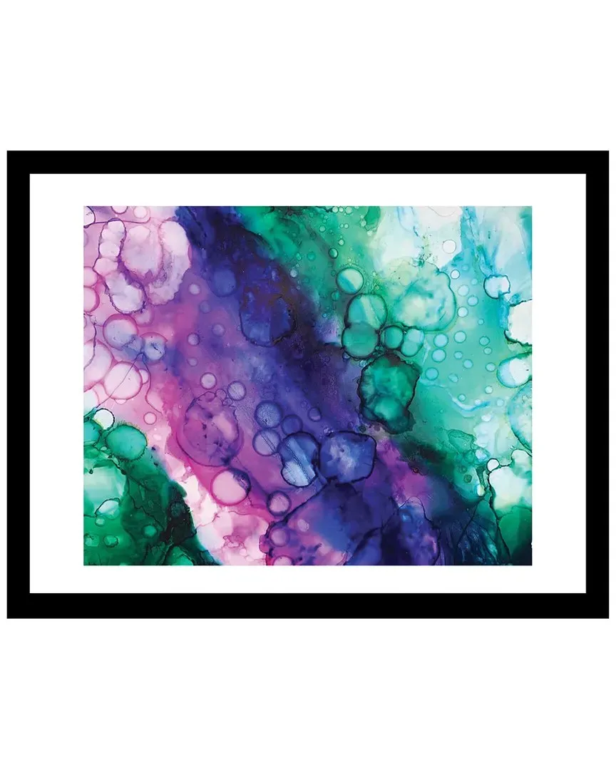 Sarah Wahl Alcohol Inks Wall Art - Green/Pink image