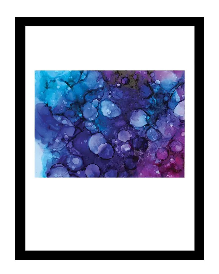 Sarah Wahl Alcohol Inks Wall Art - Purple/Blue