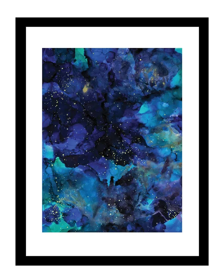 Sarah Wahl Alcohol Inks Wall Art - Purple/Blue/Gold