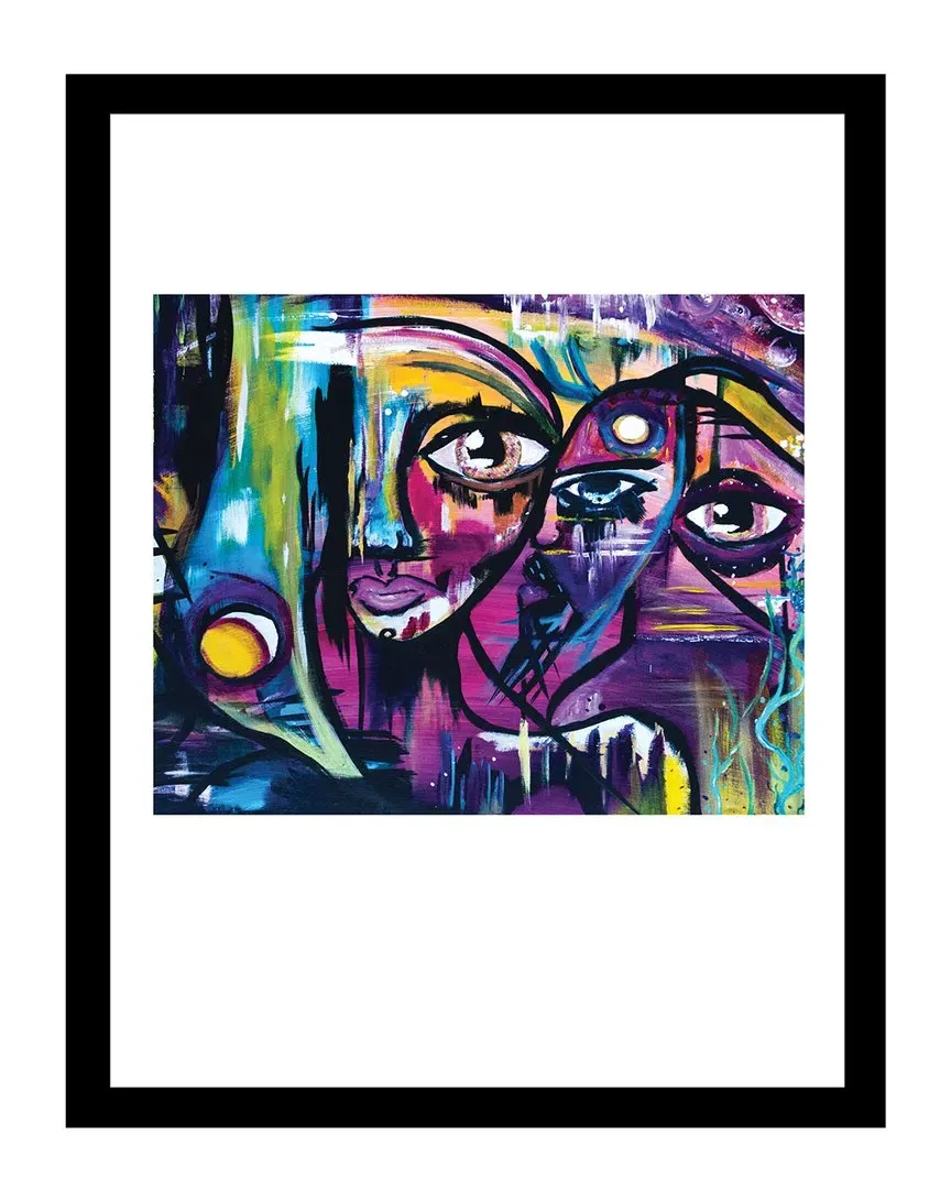 Sarah Wahl Faces Wall Art - Pink, MDF