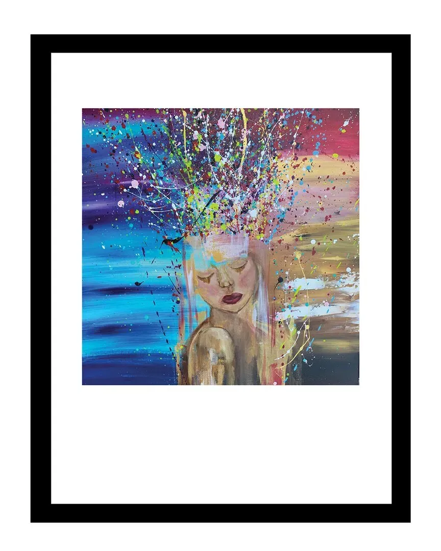 Sarah Wahl Goddess Splatter Design Wall Art - Purple/Gold image