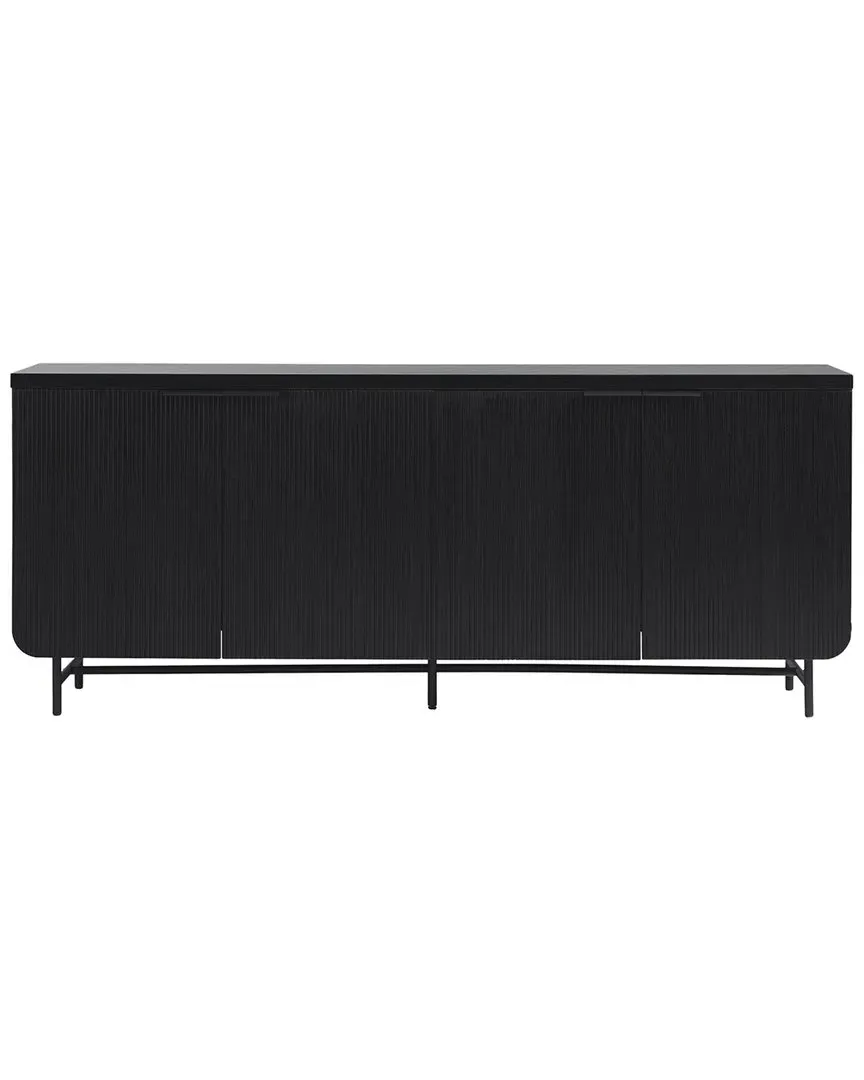 Reema 4-Door Sideboard with Wire Outlet - Black image