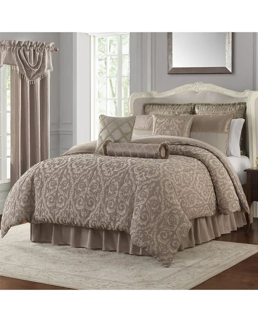 Hazeldene 6pc Comforter Set - Taupe
