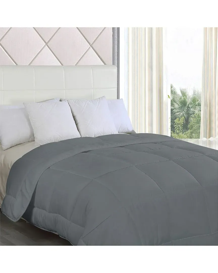 Goose Down Alternative Comforter - Grey, Microfiber image