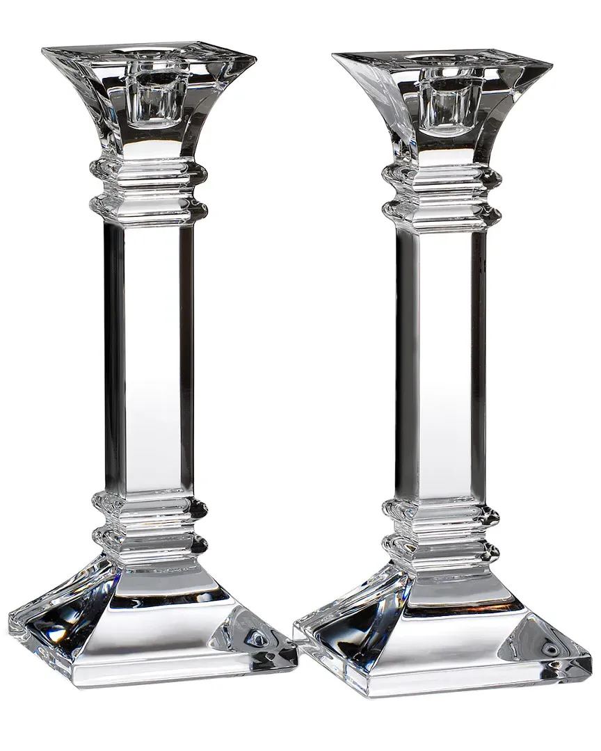 Treviso Set of 2 Candlesticks - Crystal image