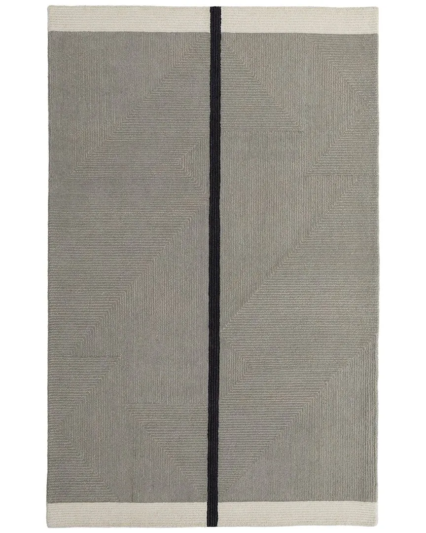 Ardon Abstract Area Rug - Taupe, Wool