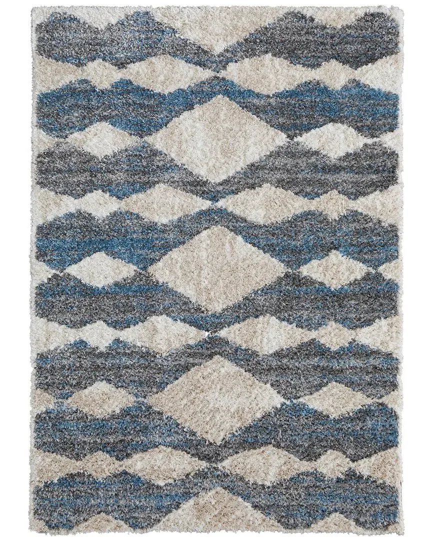 Caide Diamond Accent Rug - Ivory, Polyester