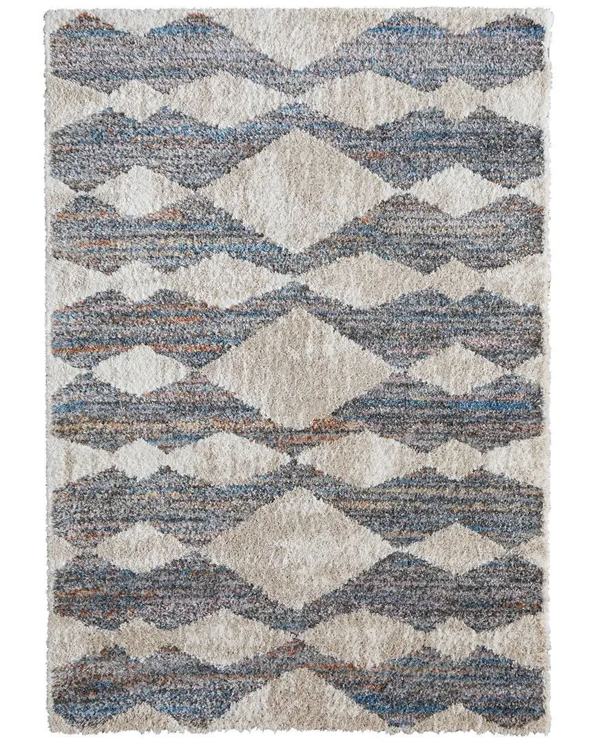 Caide Diamond Accent Rug - Tan, Polyester