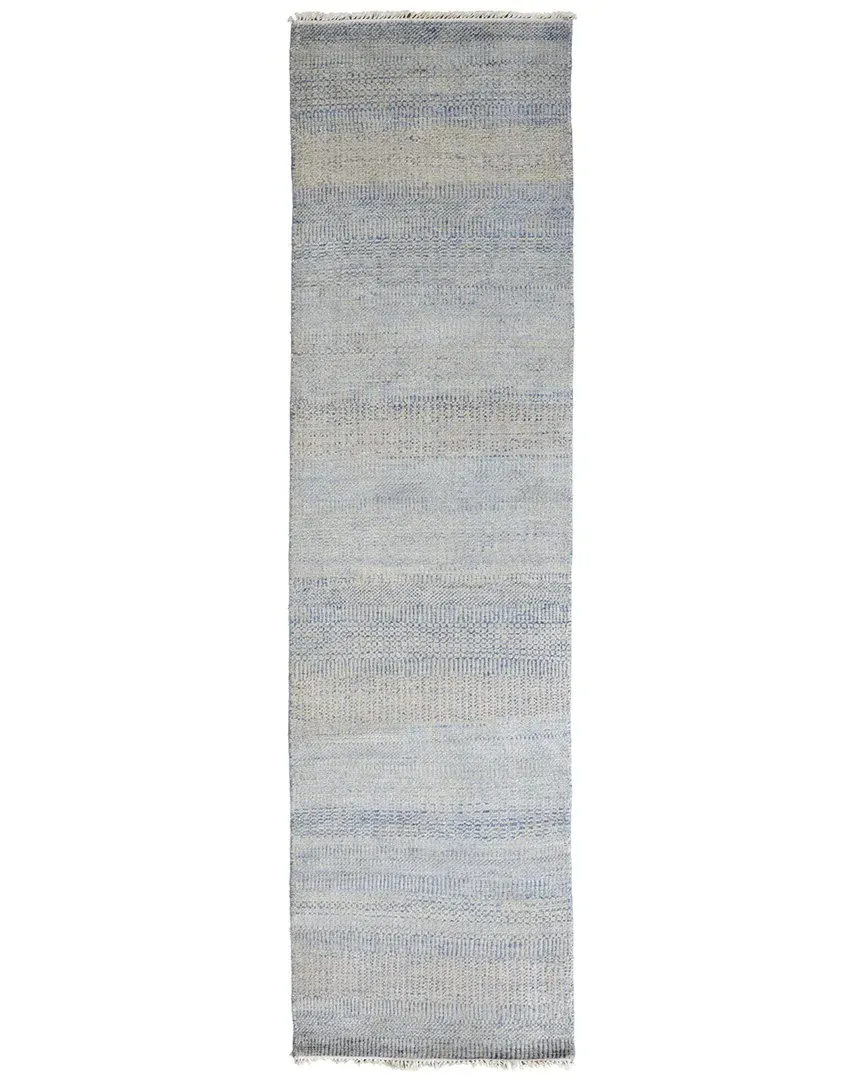 Caldecott Striped Runner Rug - Blue, Wool image
