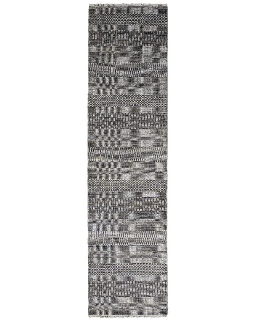 Caldecott Striped Runner Rug - Gray, Wool