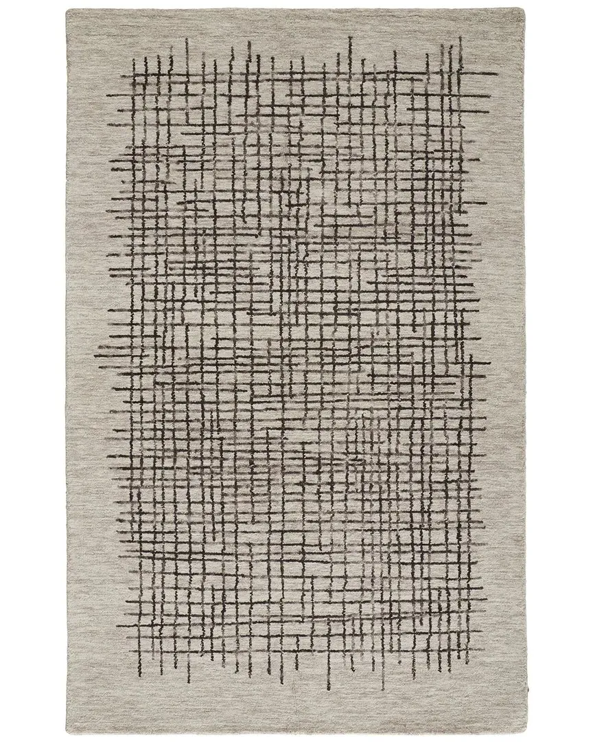 Carrick Abstract Accent Rug - Tan, Wool