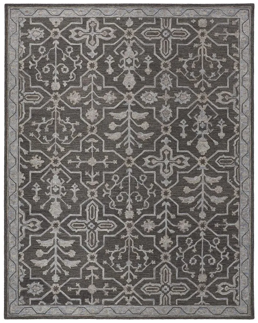 Faris Oriental Accent Rug - Taupe, Wool