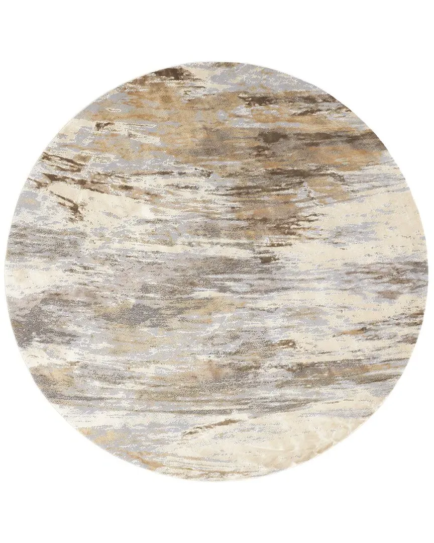 Parker Abstract Accent Rug - Ivory, Viscose