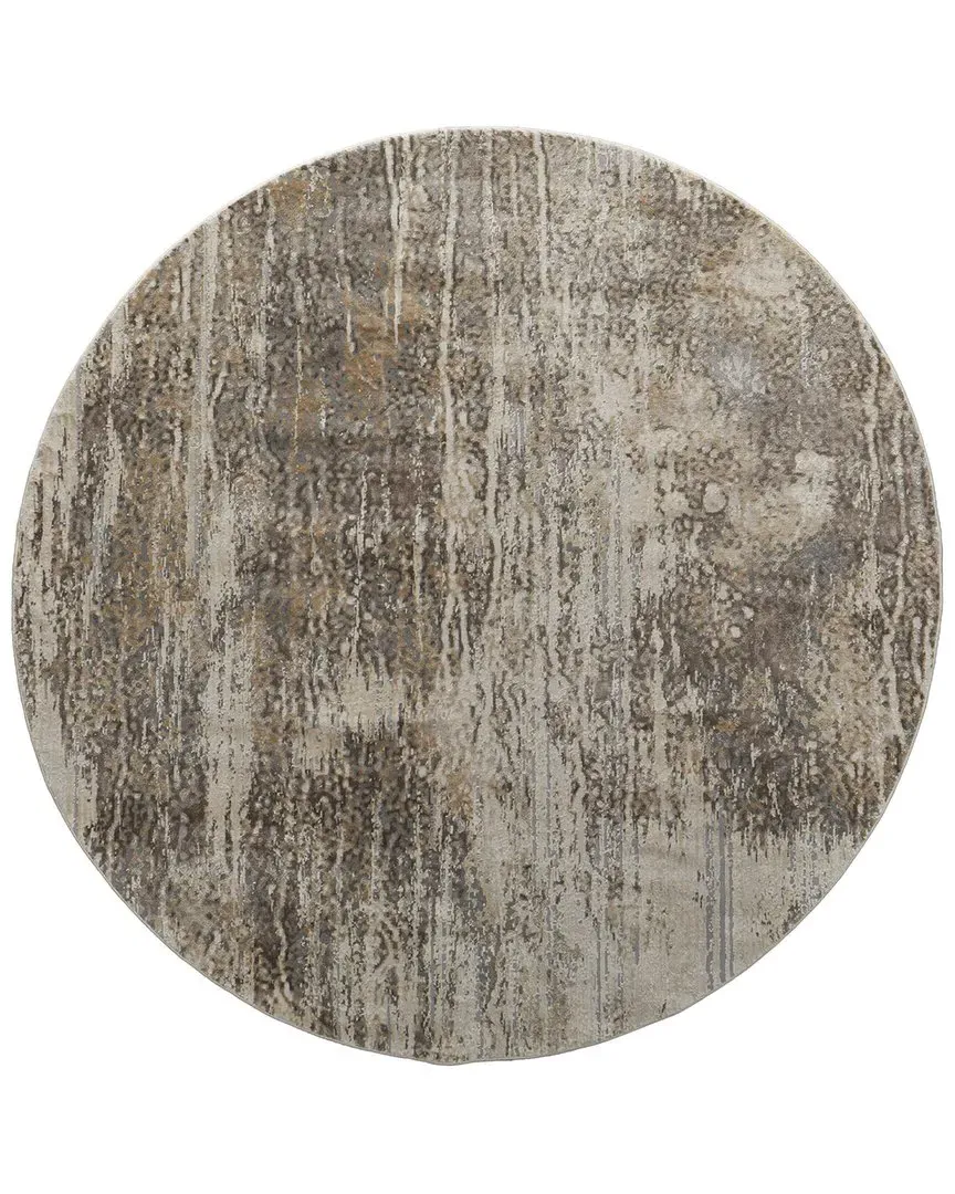 Parker Abstract Accent Rug - Tan, Viscose