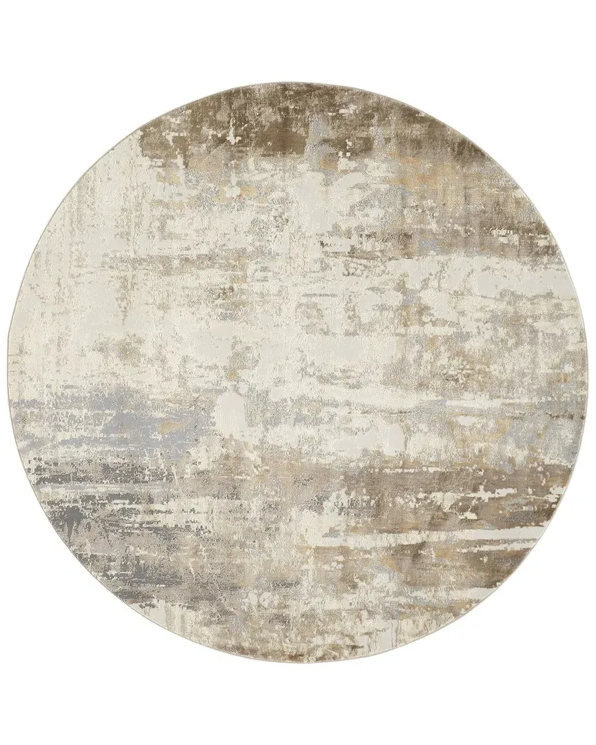 Parker Abstract Accent Rug - Tan, Viscose
