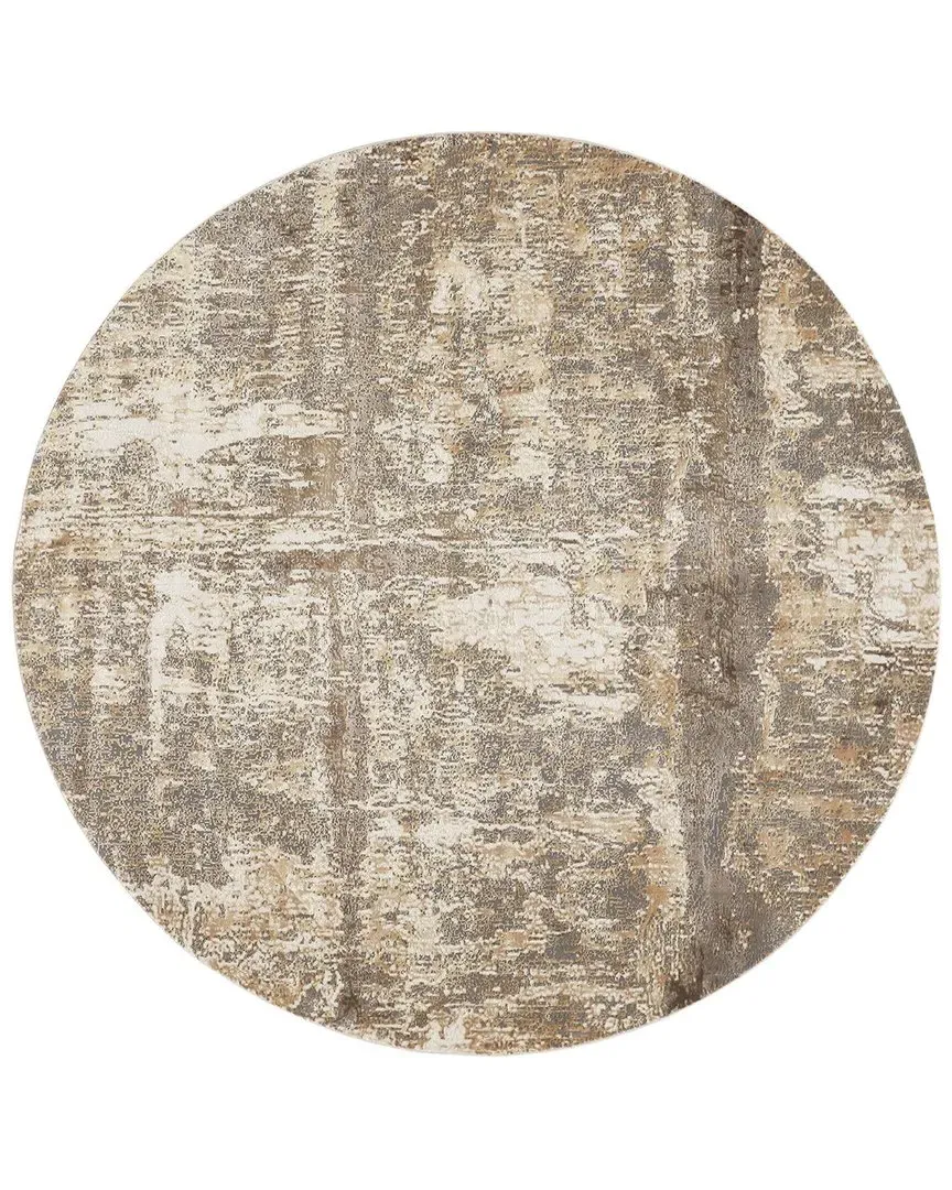 Parker Abstract Accent Rug - Tan, Viscose