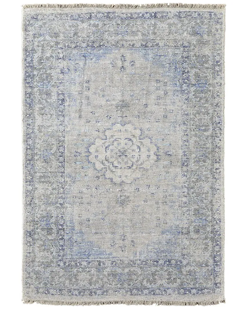 Ramey Medallion Area Rug - Grey, Wool image