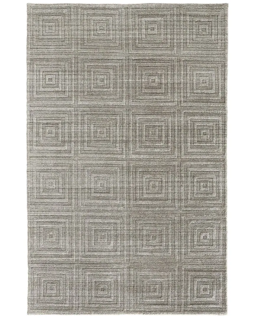 Tatem Accent Rug - Gray, Viscose Wool