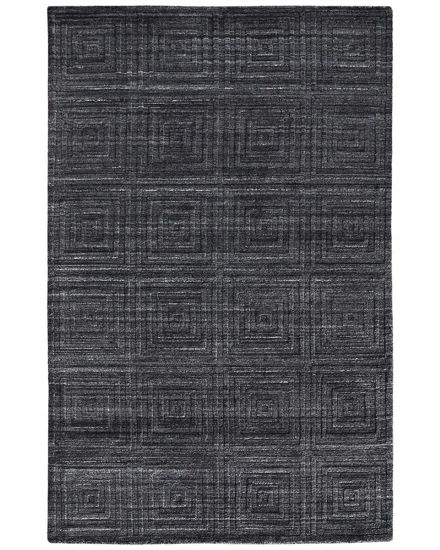 Tatem Accent Rug - Gray, Viscose Wool