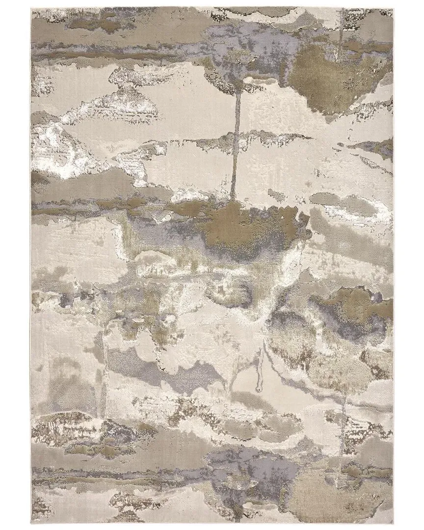 Tripoli Watercolor Accent Rug - Grey, Polyester