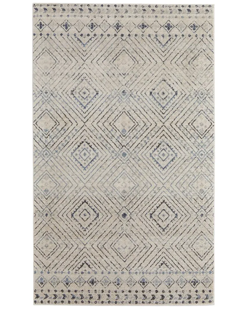 Wyllah Geometric Accent Rug - Ivory, Polypropylene image