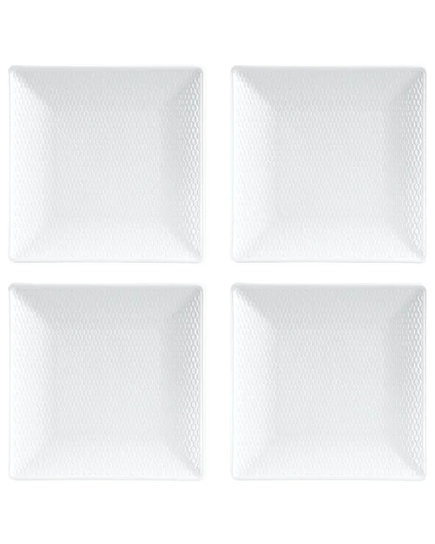 Gio Set of 4 Mini Square Plates - White image