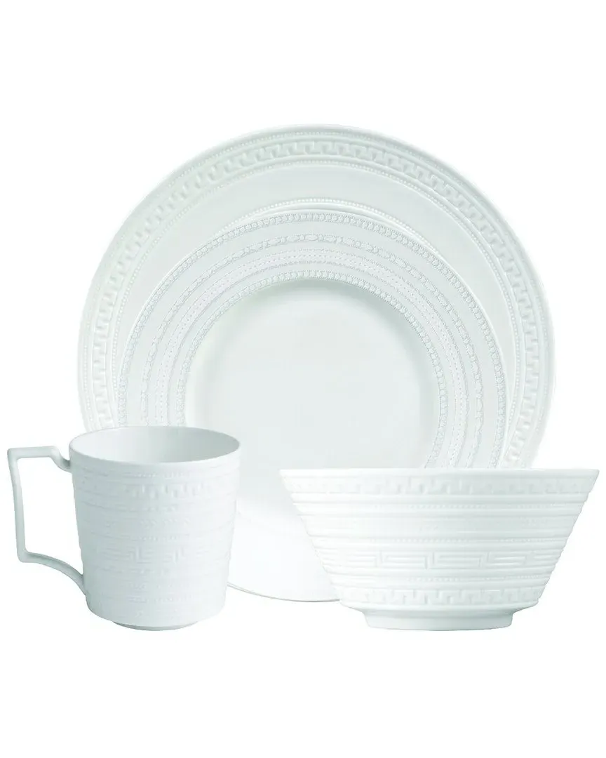 Intaglio 4-Piece Place Setting - White, Fine Bone China image