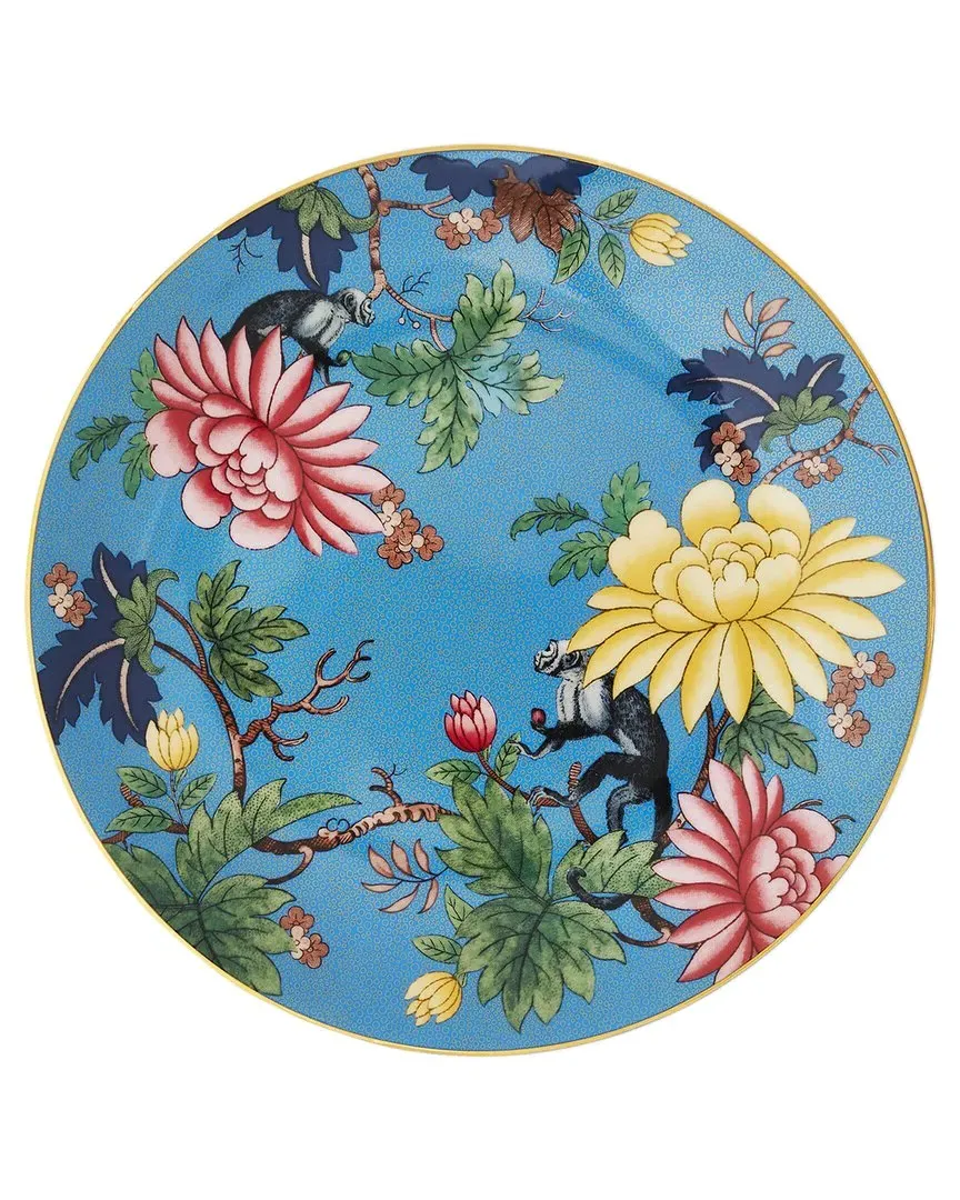 Wonderlust Sapphire Garden Coupe Plate - Blue image
