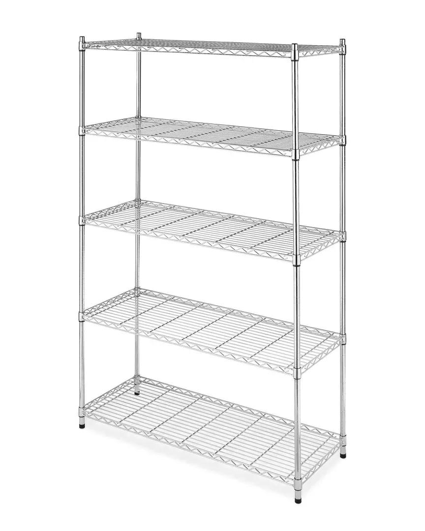 Supreme Large 5-Tier Shelving Unit - Silver, Steel