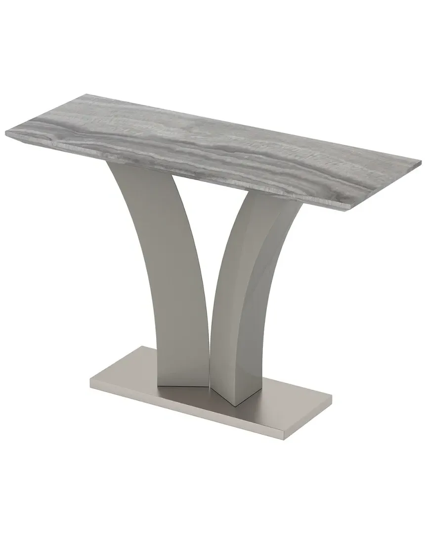 !nspire Console Table - Grey, Faux Marble