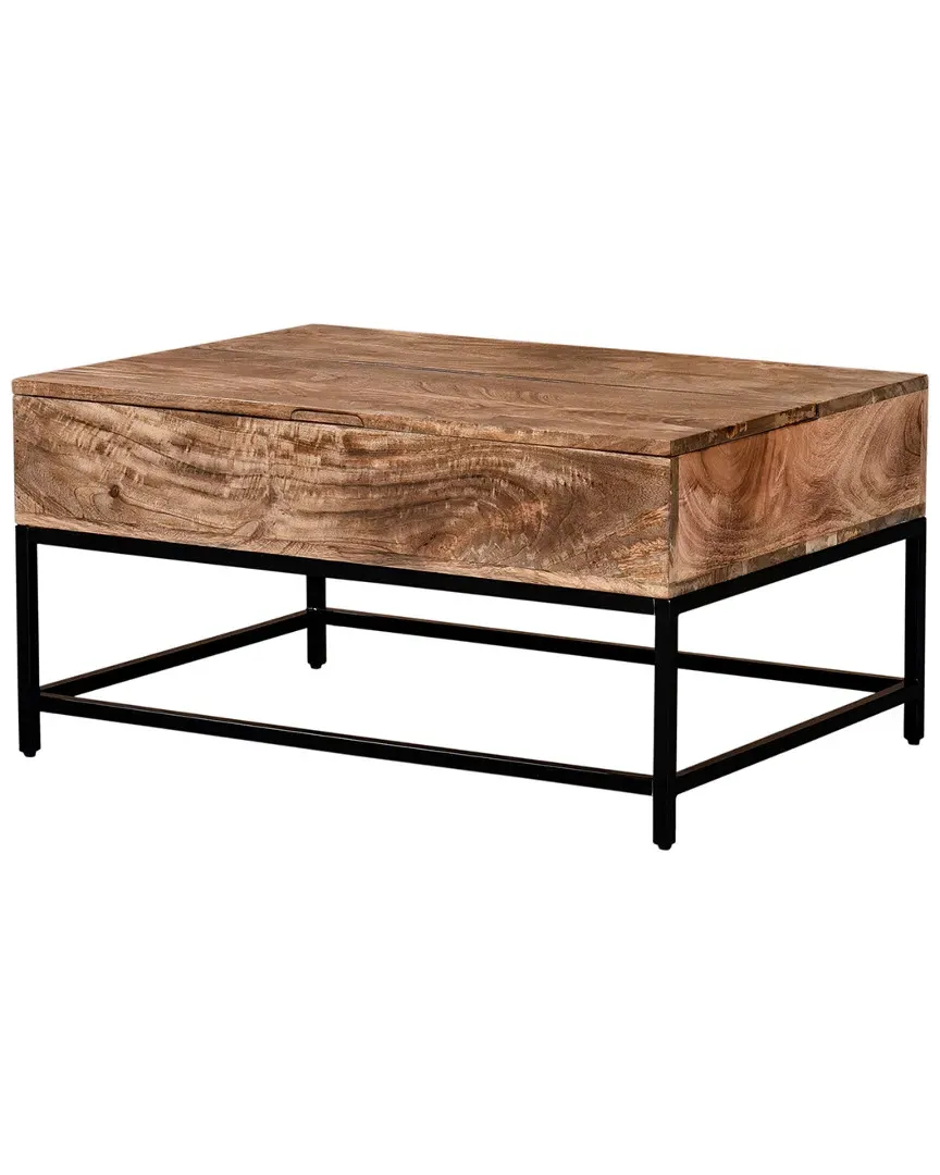 Ojas Lift-Top Coffee Table - Natural Burnt, Mango Wood image