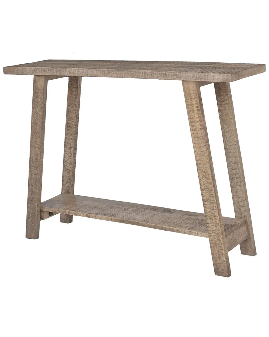 Volsa 2-Tier Console Table with Storage - Reclaimed, Mango Wood image