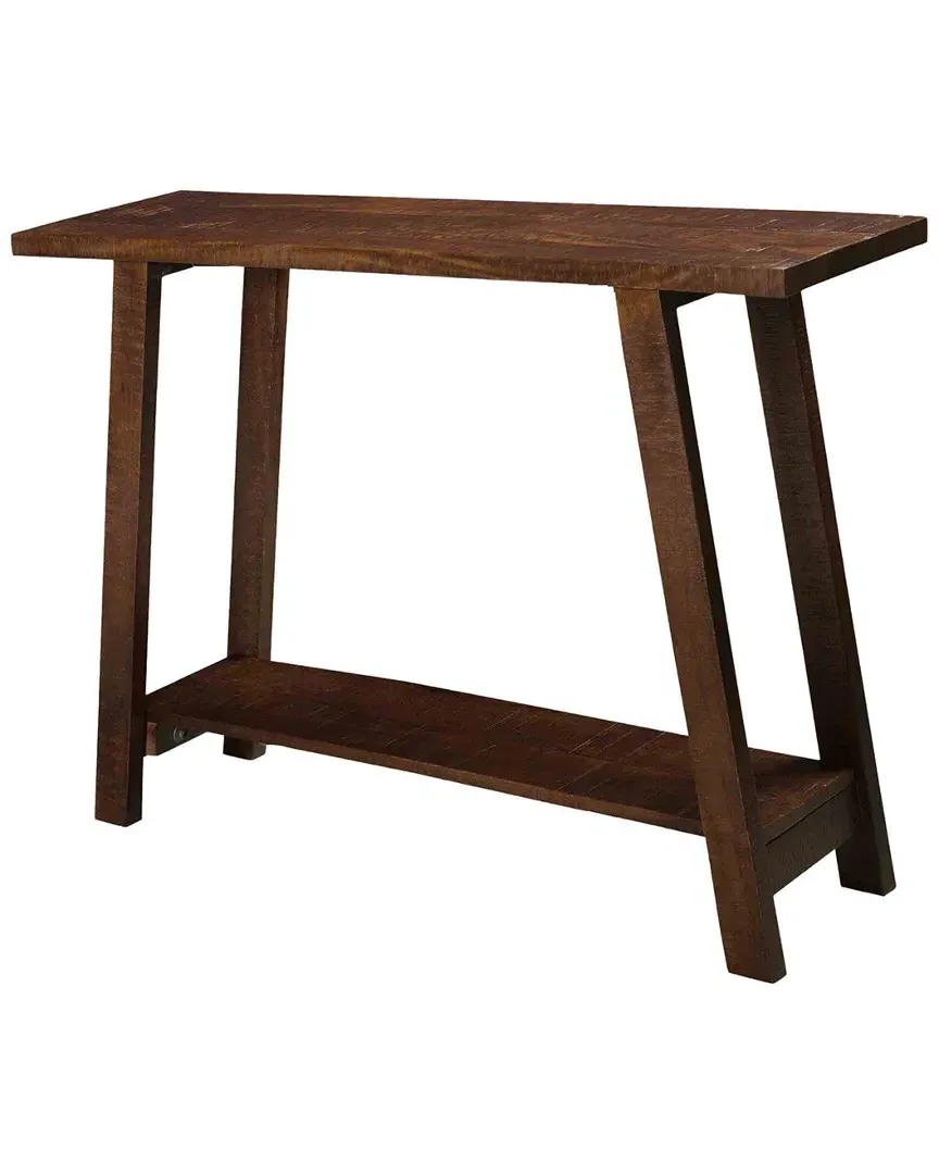 Volsa 2-Tier Console Table with Storage - Walnut, Mango Wood