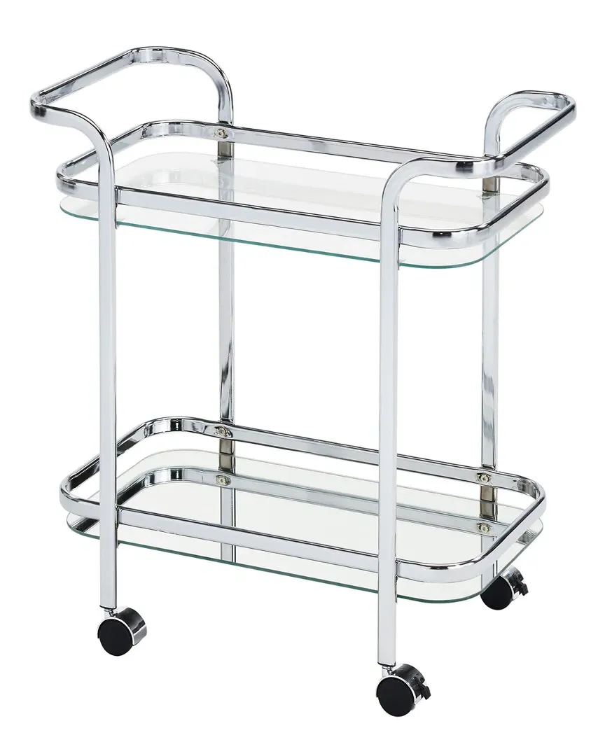 Zedd 2-Tier Bar Cart - Chrome image