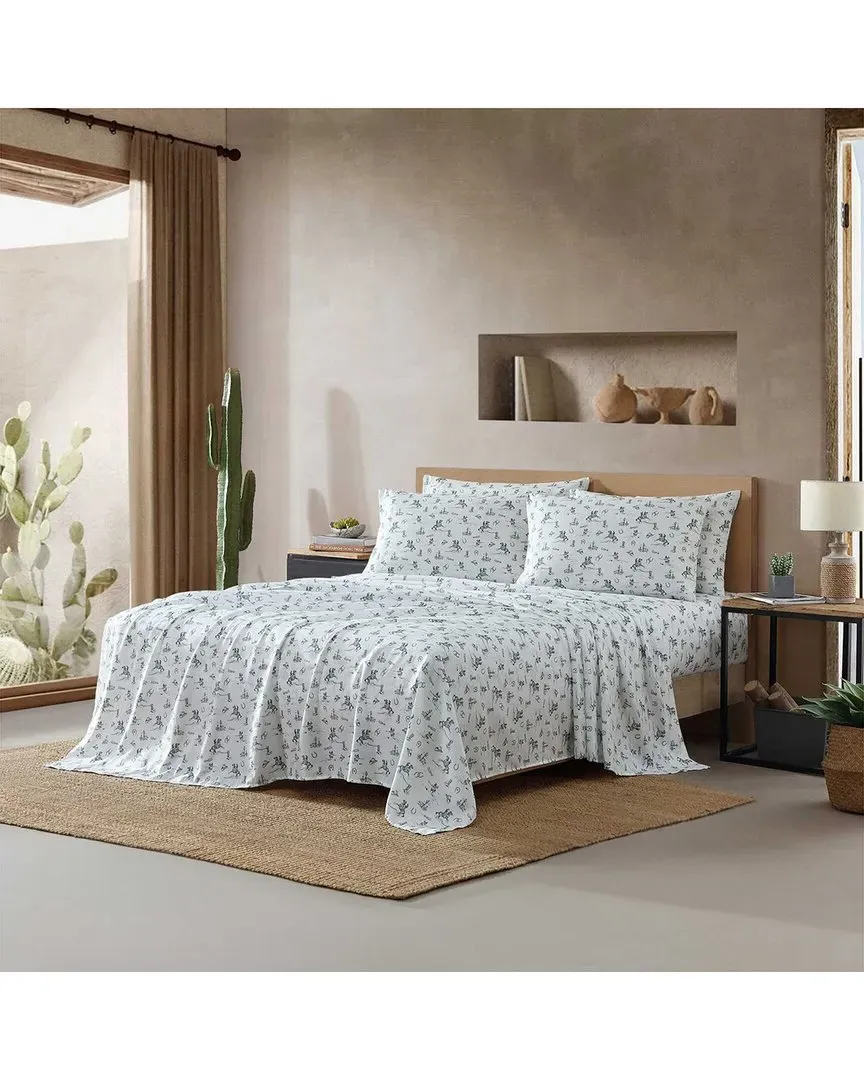 Cowboy Rodeo Printed Sheet Set - Sage Green, Polyester