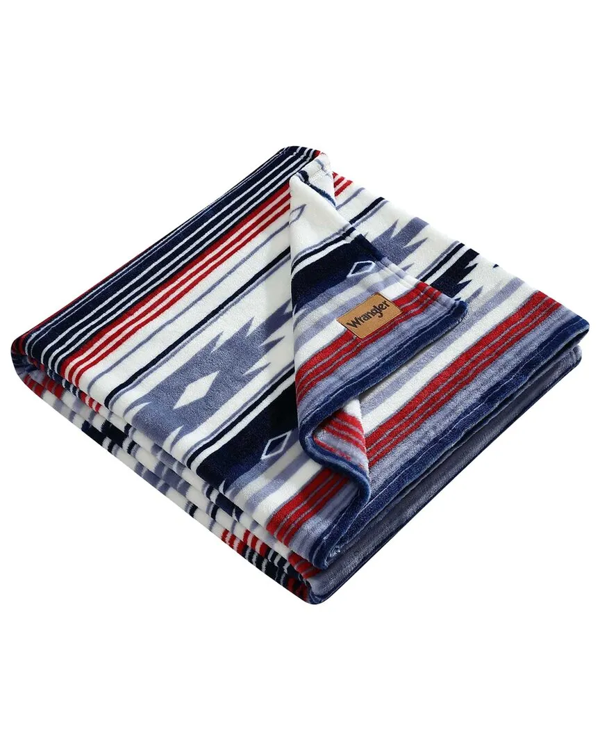 Coyote Sands Reversible Throw Blanket - Blue, Polyester image