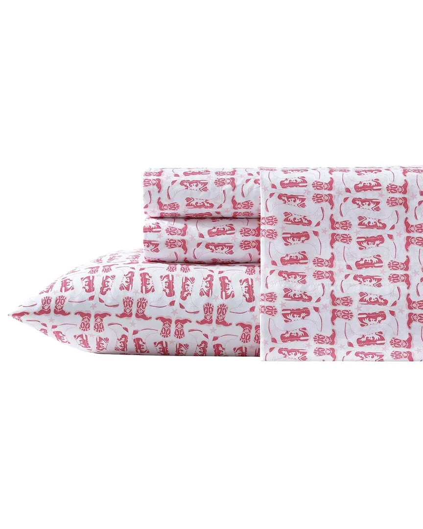 Knockin' Boots Sheet Set - Pink, Polyester
