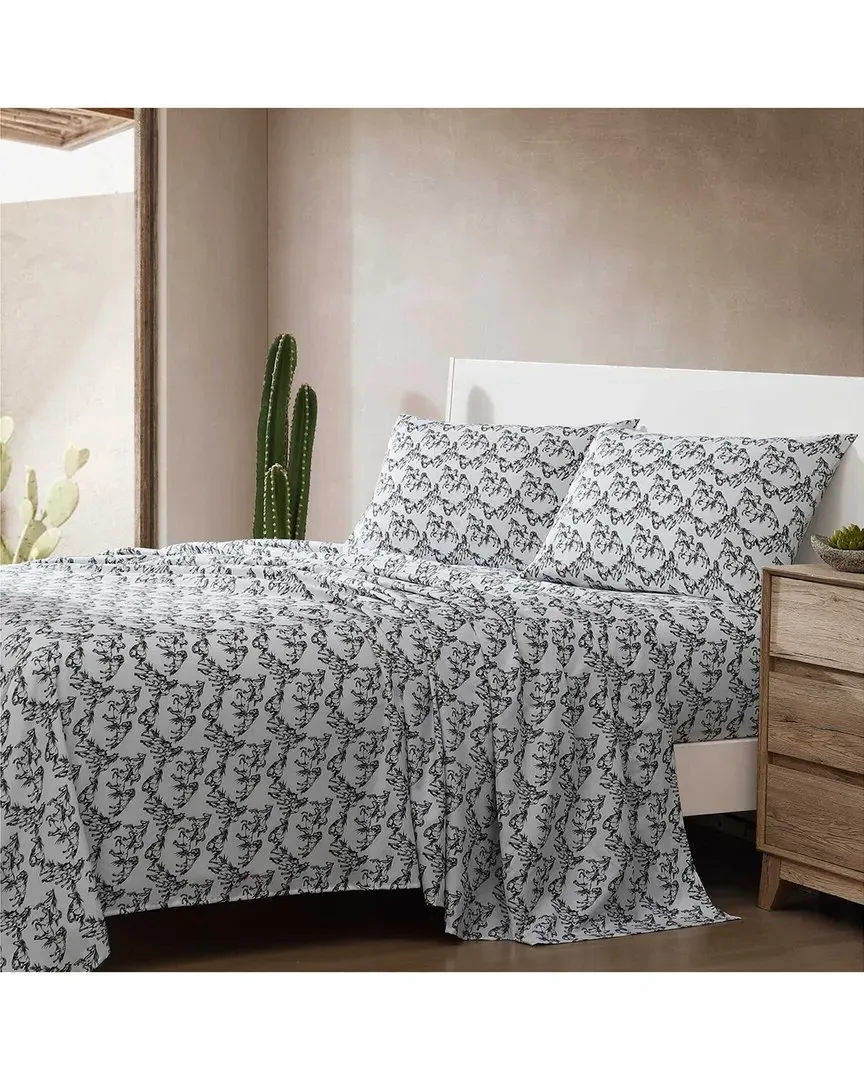 Mustangs Sheet Set - Black, Polyester