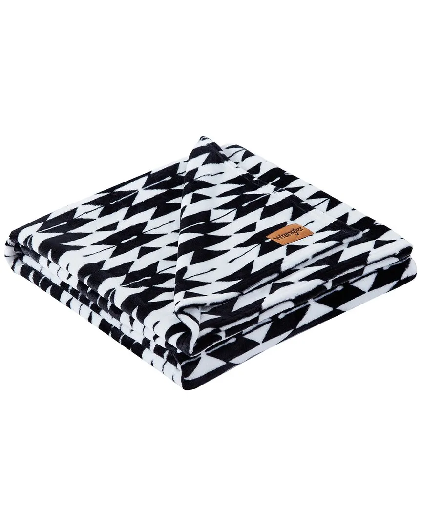 Navajo Reversible Throw Blanket - Black, Fleece image