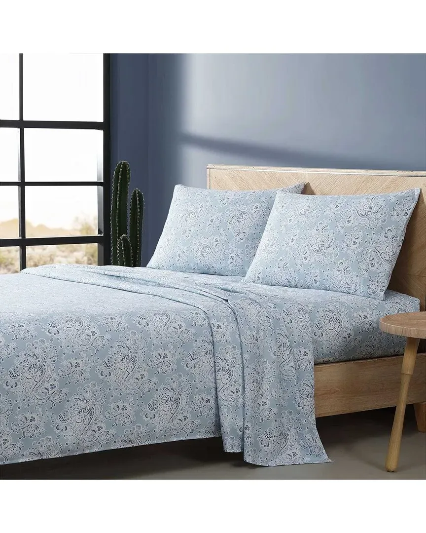 Prairieland Paisley Sheet Set - Blue, Polyester image