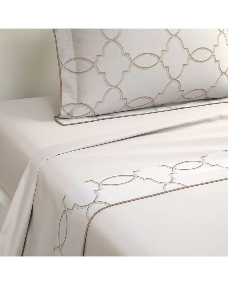 300 Thread Count Palazzo Flat Sheet - Brown, Cotton Sateen image