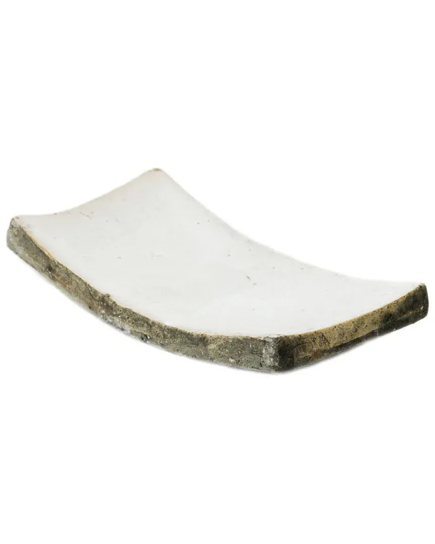 10in Ceramic Dish - Off-White image