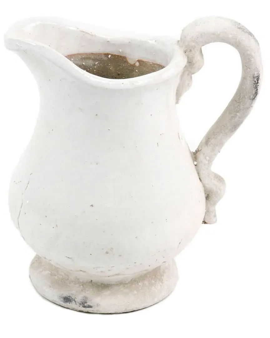 12in Pitcher - Off-White, Ceramic image