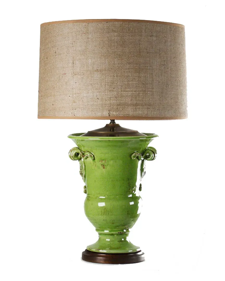 28in Table Lamp - Green, Ceramic image