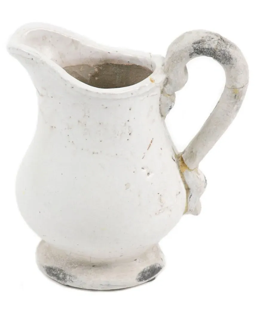 9in Pitcher - Off-White, Ceramic image