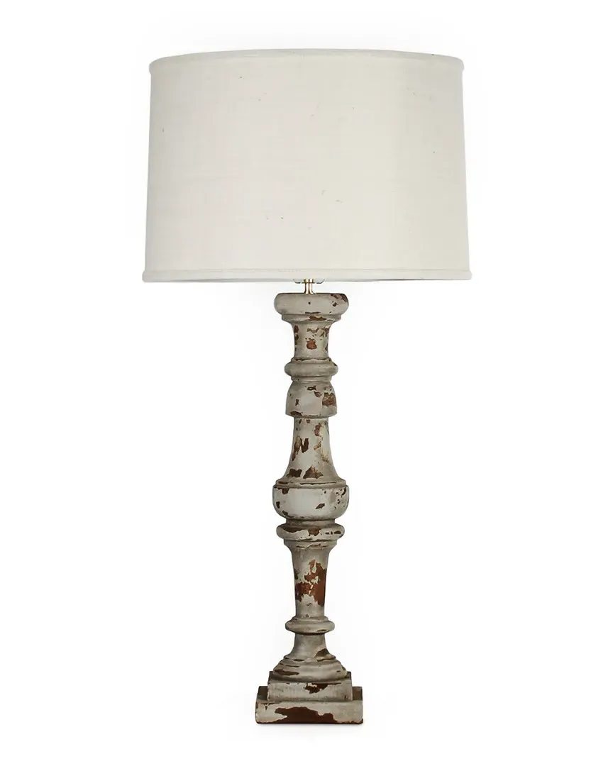 Agatha Table Lamp - Burlap Shade, Birch image