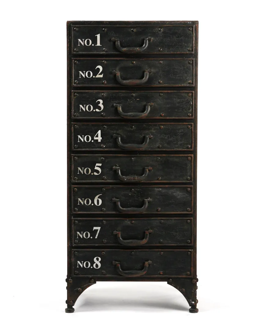 Andre Iron Cabinet - Antique Black image